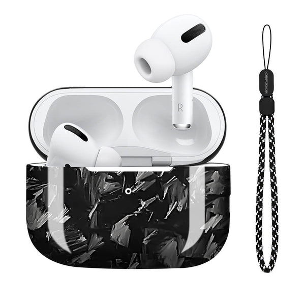 Forged Carbon Fiber Case for AirPods Pro with Lanyard