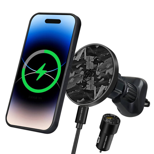 http://monocarbontech.com/cdn/shop/products/forged-carbon-fiber-magsafe-car-mount-phone-holder-with-wireless-charger_1_grande.jpg?v=1675255391