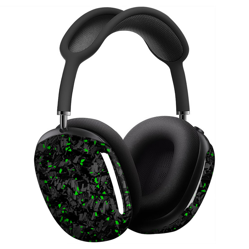 Real Forged Carbon Fiber With Green Flake  Case for AirPods Max Version 1.0&2.0