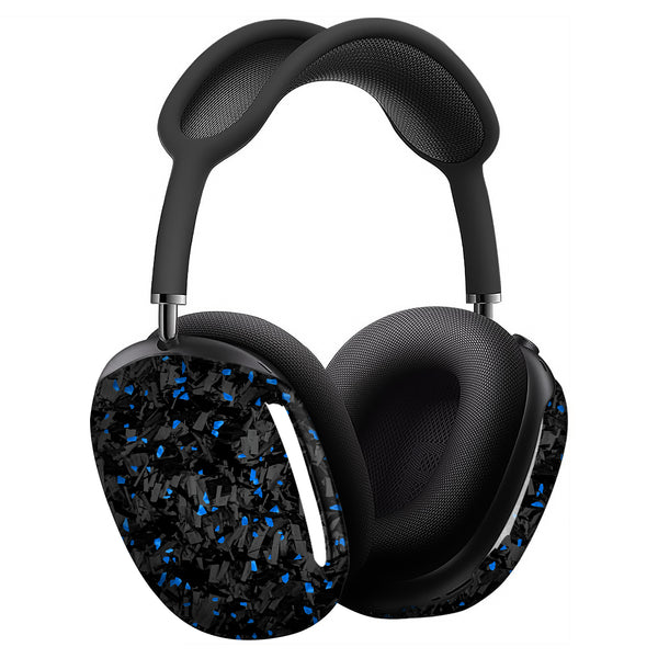 Real Forged Carbon Fiber With Blue Flake  Case for AirPods Max Version 1.0&2.0