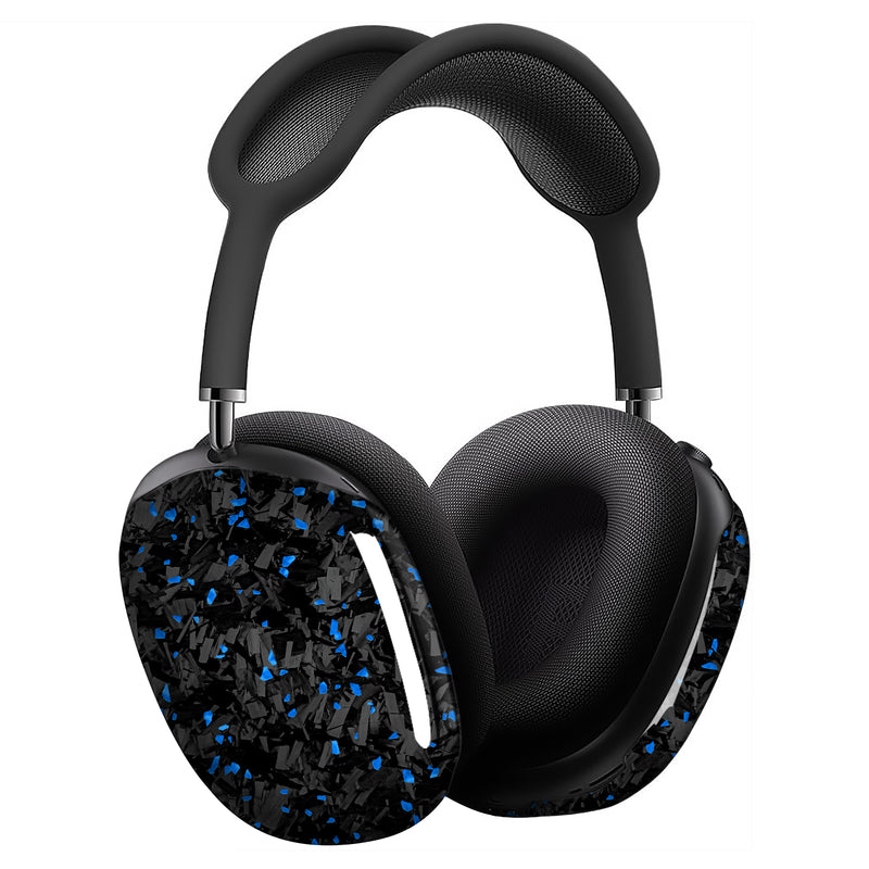 Real Forged Carbon Fiber With Blue Flake  Case for AirPods Max Version 1.0&2.0