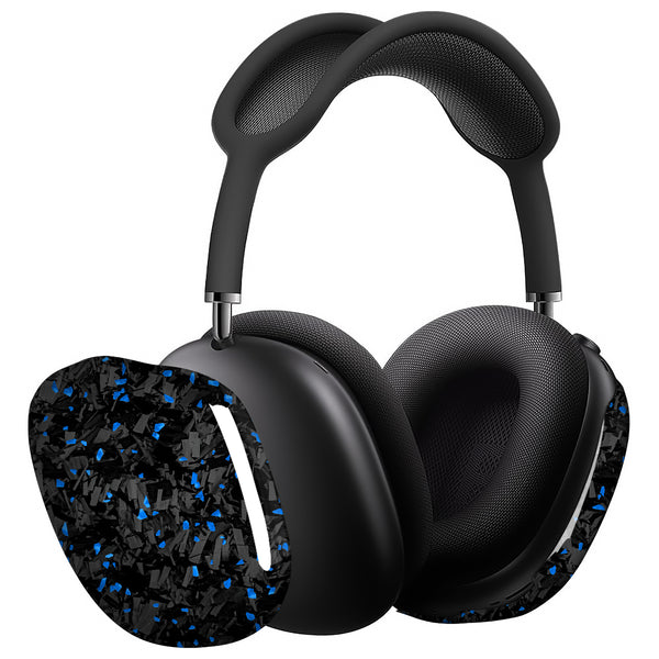 Real Forged Carbon Fiber With Blue Flake  Case for AirPods Max Version 1.0&2.0