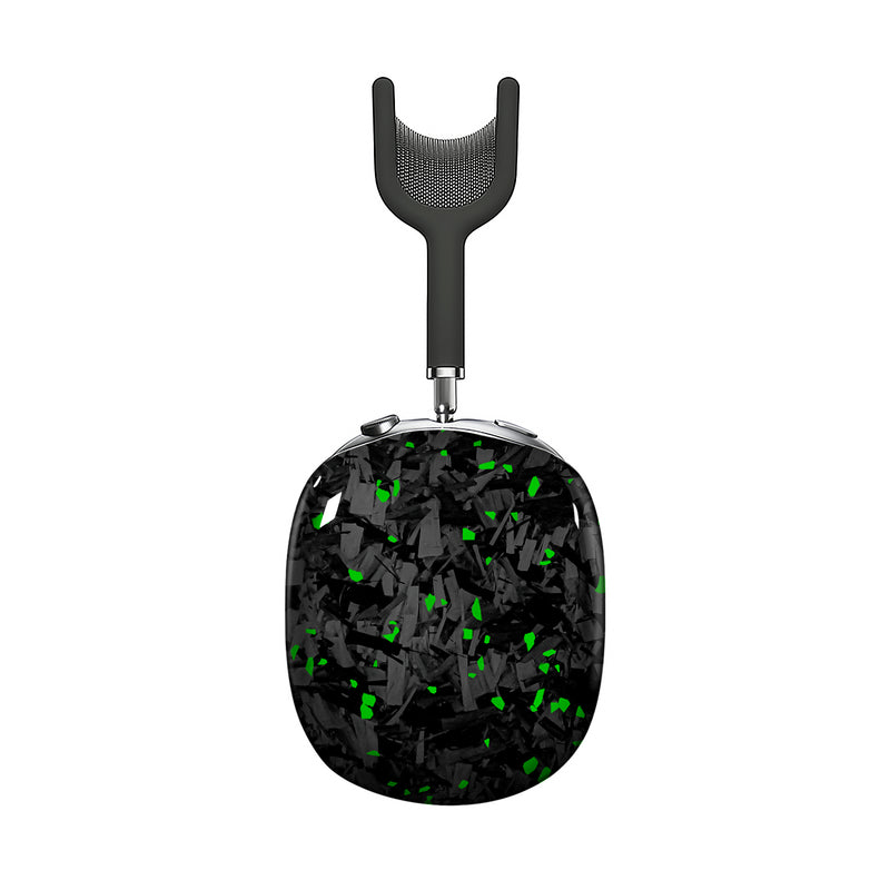 Real Forged Carbon Fiber With Green Flake  Case for AirPods Max Version 1.0&2.0