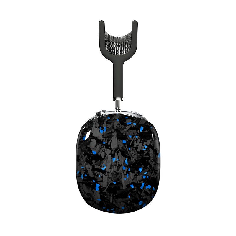 Real Forged Carbon Fiber With Blue Flake  Case for AirPods Max Version 1.0&2.0