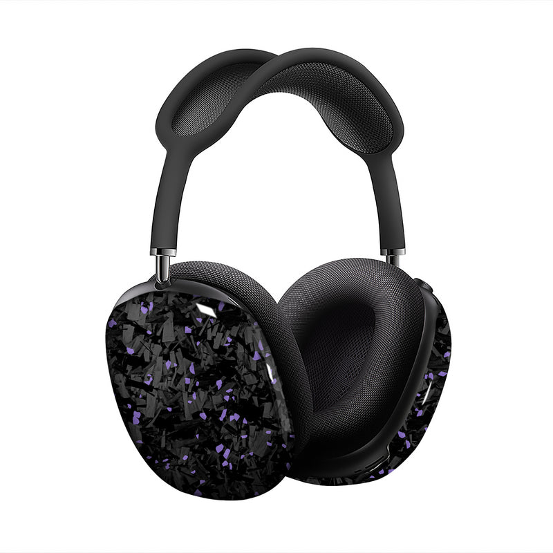 Real Forged Carbon Fiber With Purple Flake  Case for AirPods Max Version 1.0&2.0