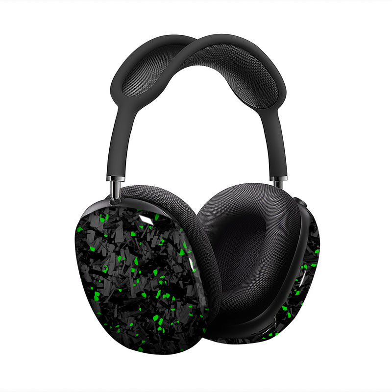Real Forged Carbon Fiber With Green Flake  Case for AirPods Max Version 1.0&2.0