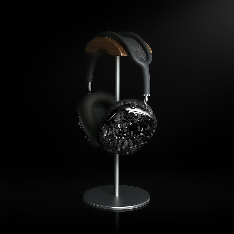 Real Forged Carbon Fiber With Silver Flake  Case for AirPods Max Version 1.0&2.0