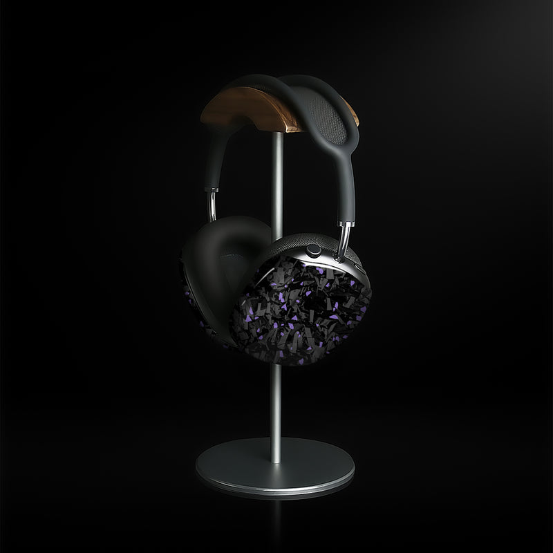 Real Forged Carbon Fiber With Purple Flake  Case for AirPods Max Version 1.0&2.0