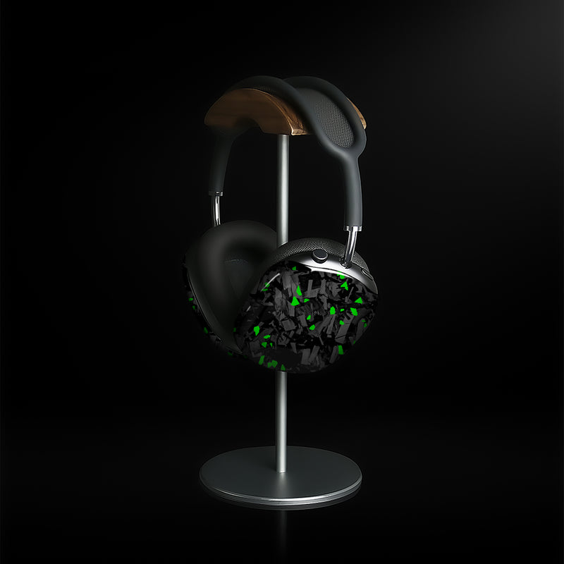 Real Forged Carbon Fiber With Green Flake  Case for AirPods Max Version 1.0&2.0
