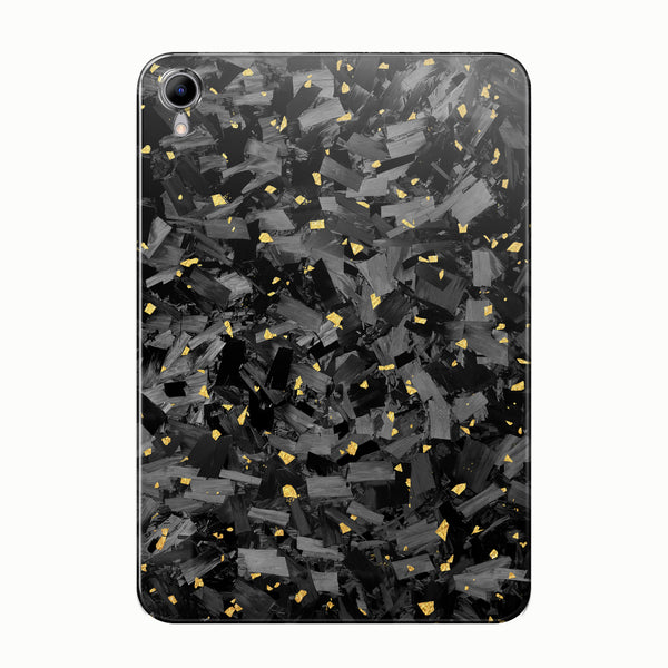 Real Forged Carbon Fiber With Gold Flake Case for iPad mini 6/7