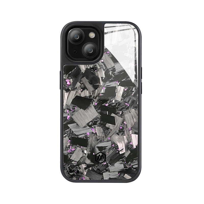 Shockproof | Red Flake Real Forged Chunk Carbon Fiber Magsafe Phone Case iPhone 15/15 Pro/15 Plus/15 Pro Max