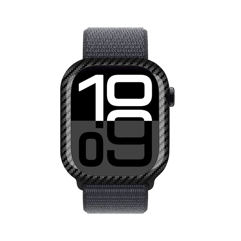 Carbon Fiber Case for Apple Watch 46mm 42mm S10 | Glossy/Matte Finish