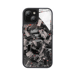 Shockproof | Red Flake Real Forged Chunk Carbon Fiber Magsafe Phone Case iPhone 15/15 Pro/15 Plus/15 Pro Max