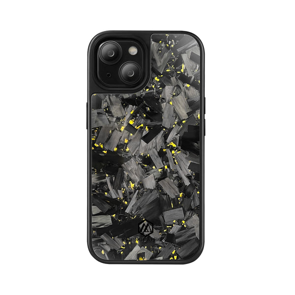Shockproof | Red Flake Real Forged Chunk Carbon Fiber Magsafe Phone Case iPhone 15/15 Pro/15 Plus/15 Pro Max