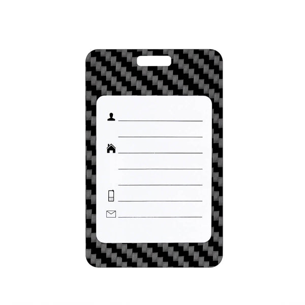 MONOCARBON Carbon Fiber Luggage Tag
