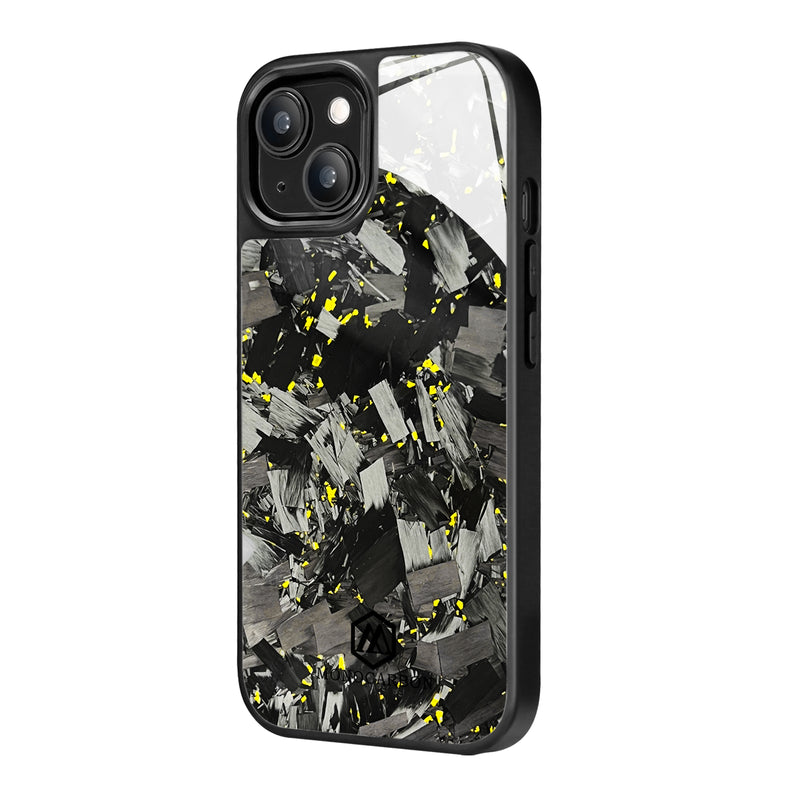 Shockproof | Red Flake Real Forged Chunk Carbon Fiber Magsafe Phone Case iPhone 15/15 Pro/15 Plus/15 Pro Max