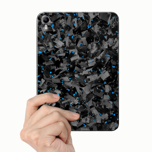 Real Forged Carbon Fiber With Blue Flake Case for iPad mini 6/7