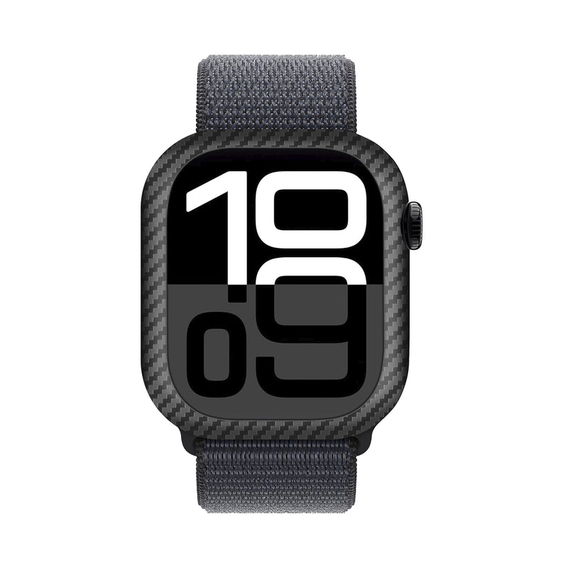 Carbon Fiber Case for Apple Watch 46mm 42mm S10 | Glossy/Matte Finish