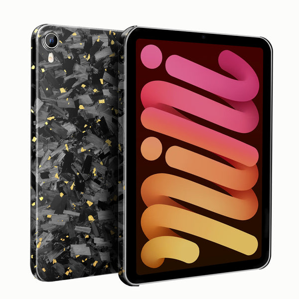 Real Forged Carbon Fiber With Gold Flake Case for iPad mini 6/7