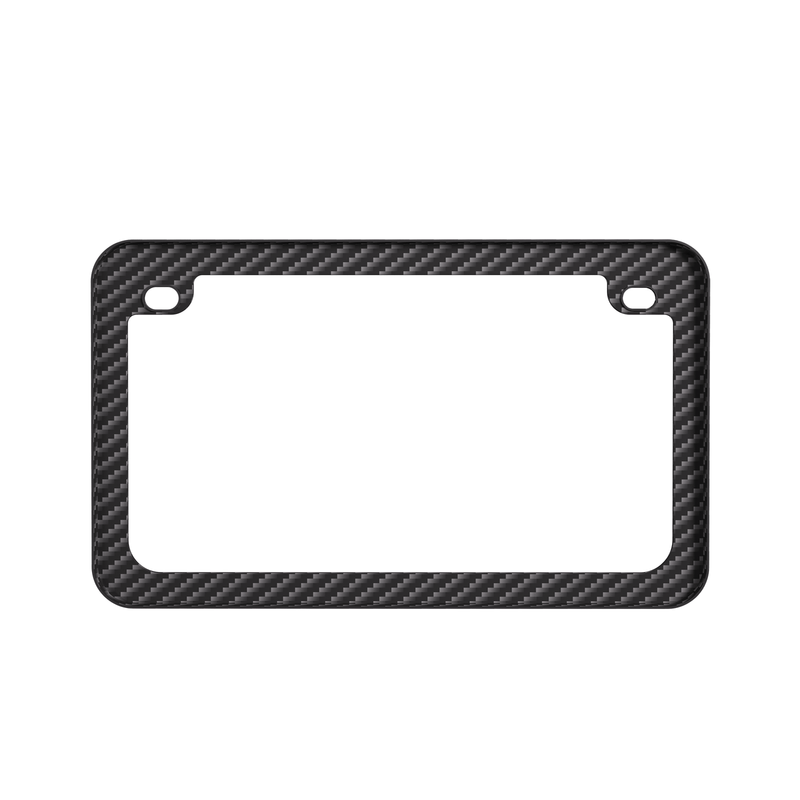 Real Forged Carbon Fiber With Silver Flake Motocylce License Plate Frame