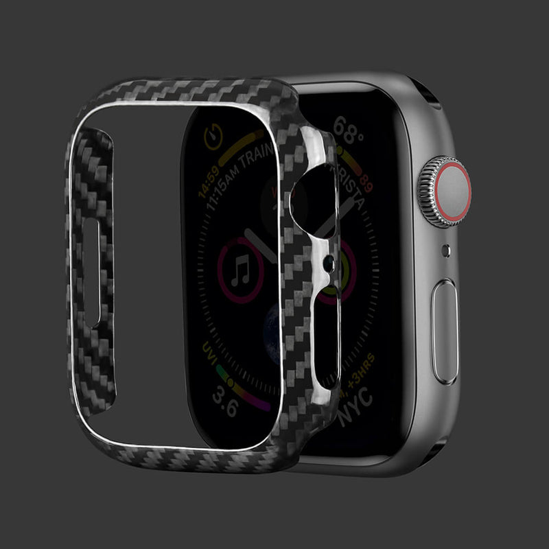 Carbon Fiber Case for Apple Watch 45mm S9 / S8 / S7 | Glossy/Matte Finish