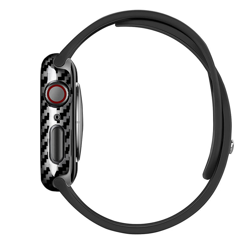 Carbon Fiber Case for Apple Watch 45mm S9 / S8 / S7 | Glossy/Matte Finish