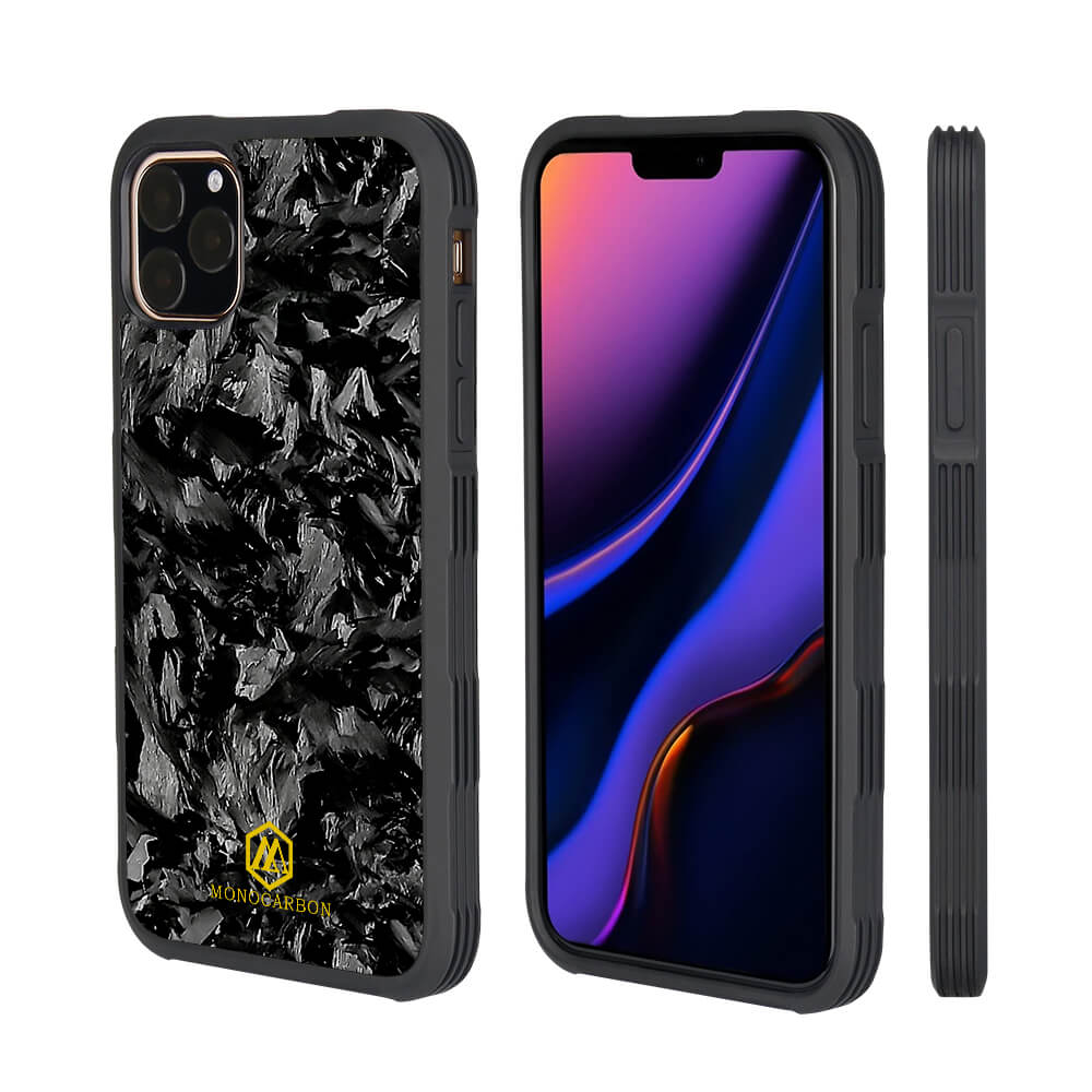 Case Iphone 11 Fake Mous Case MONOCARBON Shockproof Forged Carbon