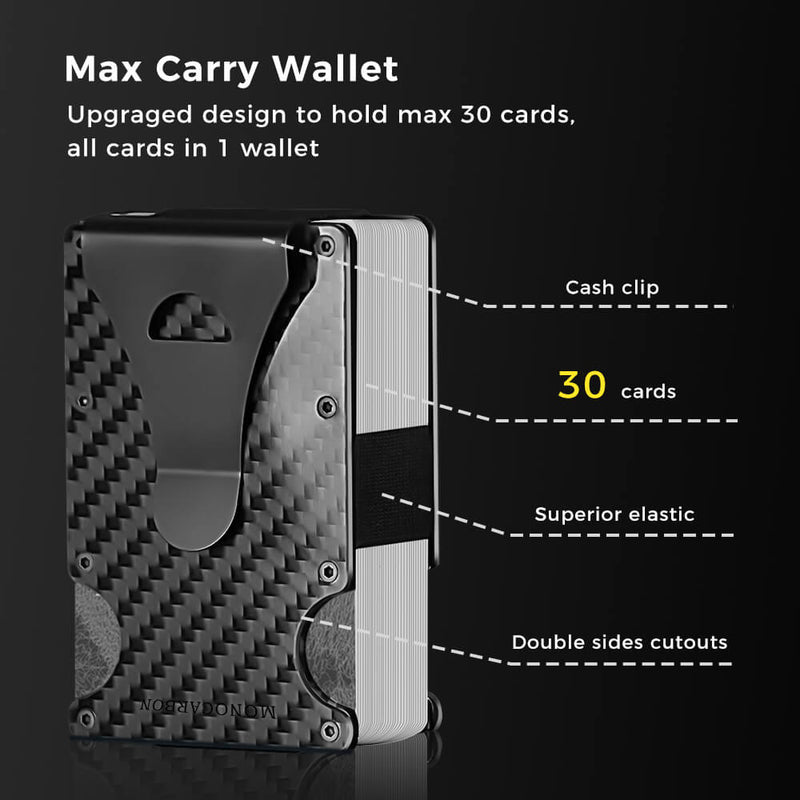 MONOCARBON  Carbon Fiber MagSafe Wallet