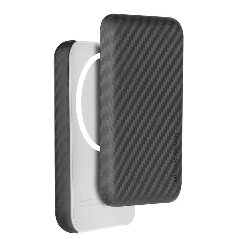 MONOCARBON | MagSafe Battery Pack Carbon Fiber Cover MONOCARBON | MagSafe Battery Pack Carbon Fiber Cover