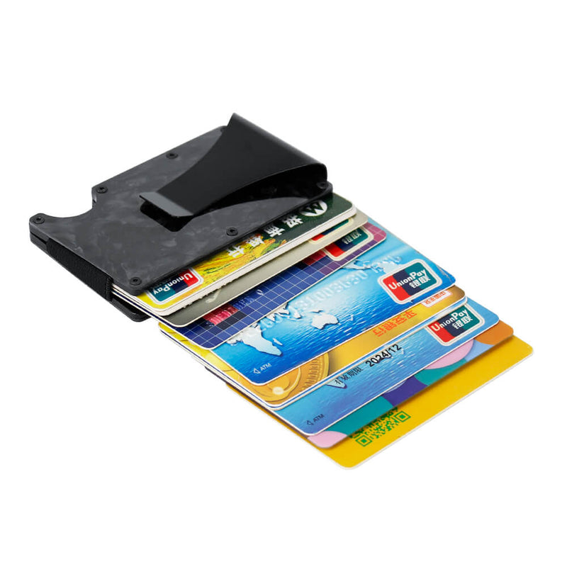 Slim Forged Carbon Fiber Credit Card Holders / Wallets | RFID Blocking