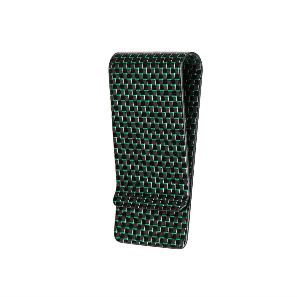 MONOCARBON | Carbon Fiber Money Clips | Titanium Green